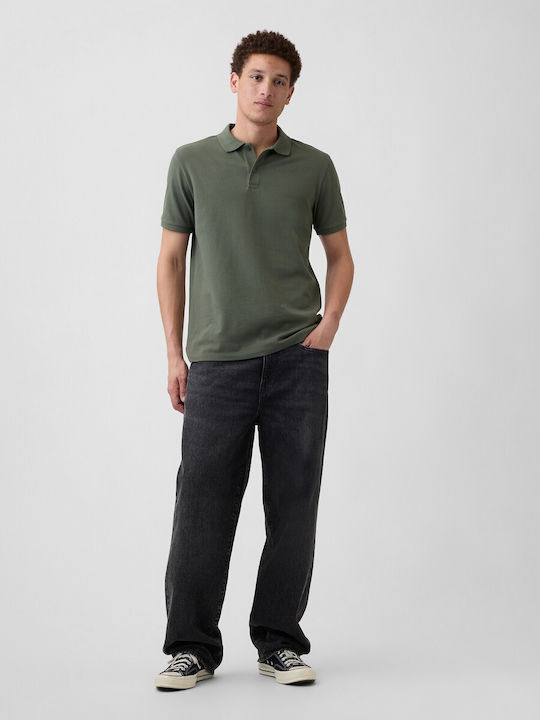 Polo Bluză Tweed Verde