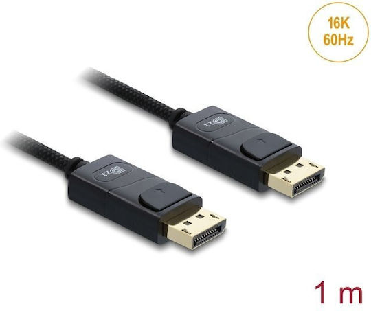 DeLock 81671 DisplayPort-Kabel männlich - DisplayPort männlich 1m Schwarz