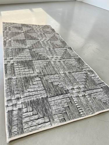 Linea Home 2608 Non-Slip Rectangular Grey Rug 140x200cm