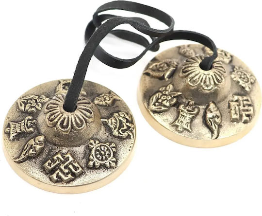 Handmade Meditation Cymbals 8 Auspicious Symbols 5,5cm