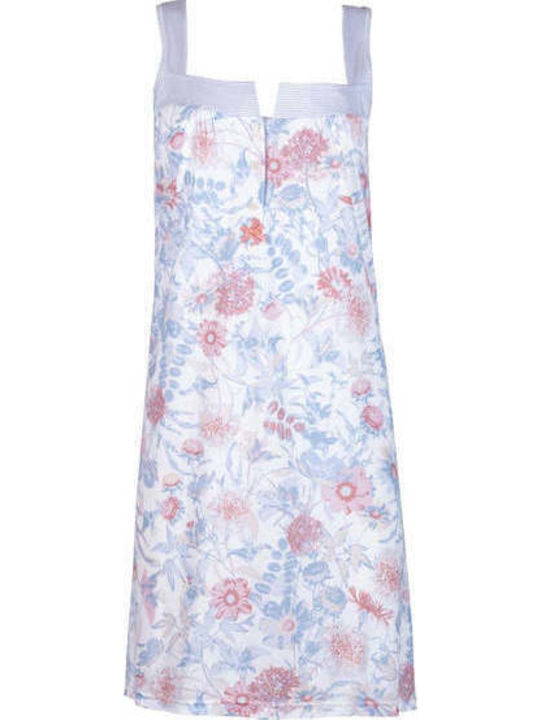 Pink Label Лятна памучна дамска нощна риза Pink Label