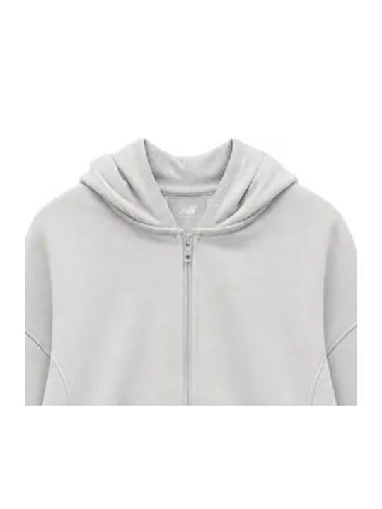 Athletics Cardigan Grey Fleece