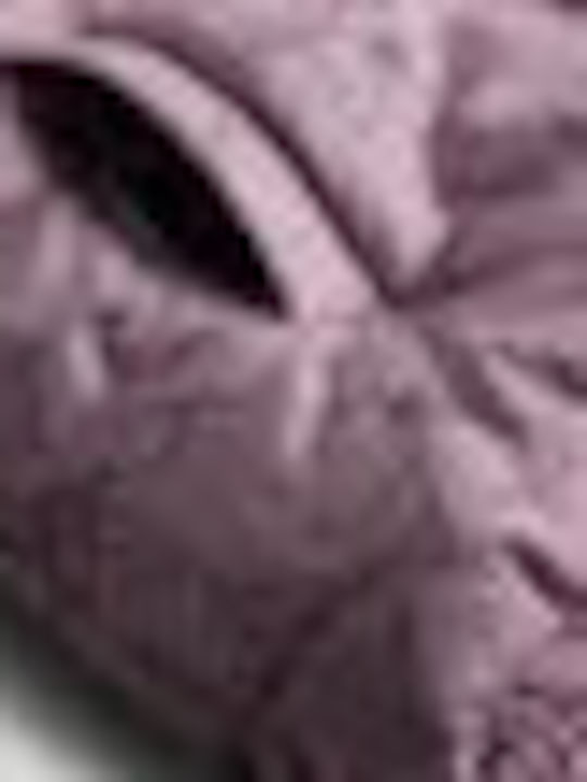 Geacă Matlasată Pentru Copii Fără Mâneci Scurtă Violet Floral