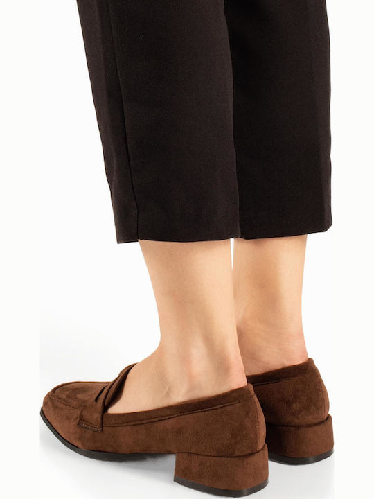 Suede Γόβες Καφέ