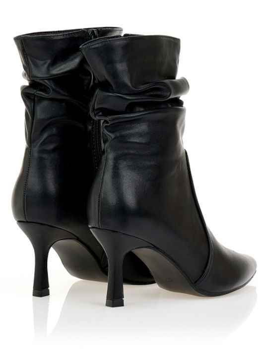 Women's Ankle Boots with Mid Heel Black