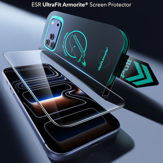 Esr Armorite Προστατευτικό Οθόνης Ultrafit 2 Τεμάχια Iphone 18 Pro Iphone 17 Pro Μαύρο