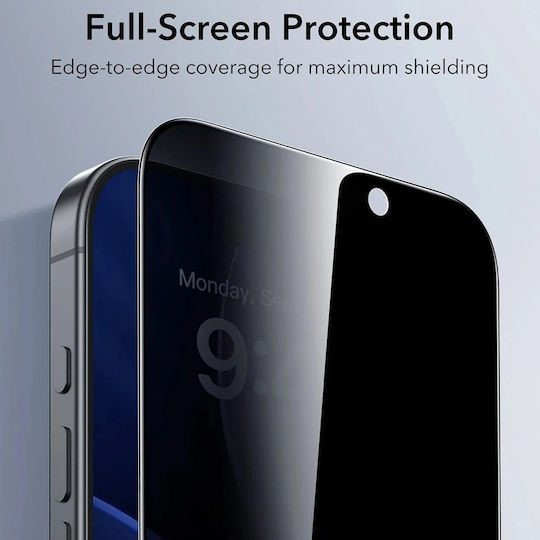 ESR Privacy Tempered Glass Ultrafit Classic Screen Protector 3 Pieces iPhone 18 Pro Max Black