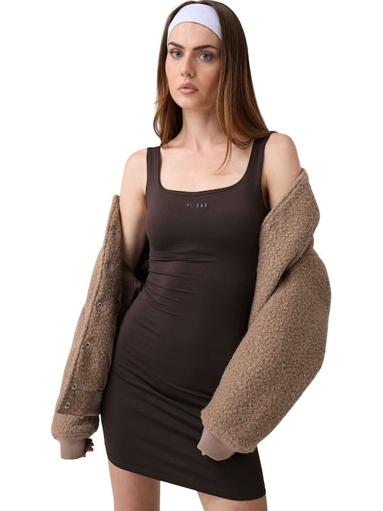 Kurze Damen Bomber Jacke Braun