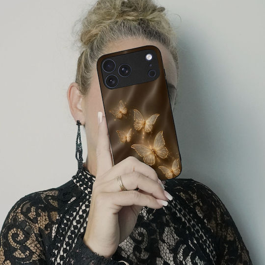 Θήκη Sonique Diva Series Motorola Edge 50 5g Χρυσές Πεταλούδες