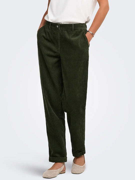 Women's Chino Trousers in Regular Fit Green