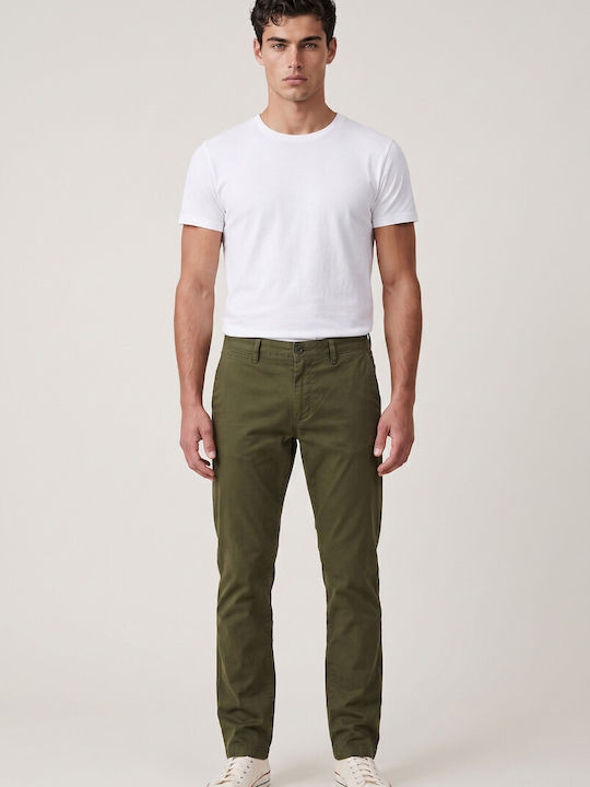 Men's Slim Fit Khaki Trousers