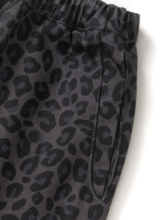 Ανδρικό Παντελόνι Relaxed Fit Black Leopard