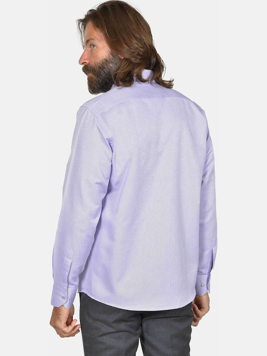 Short Sleeve Shirt In Regular Fit Lilac