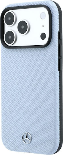Mercedes Θήκη Leather Semi Wrap Wood Effect Magsafe Iphone 18 Pro Max 17 Pro Max Μπλε