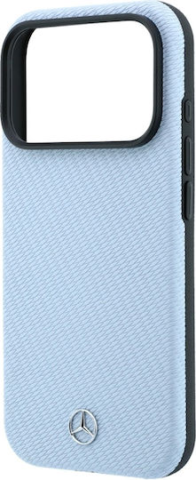 Mercedes Θήκη Leather Semi Wrap Wood Effect Magsafe Iphone 18 Pro Max 17 Pro Max Μπλε