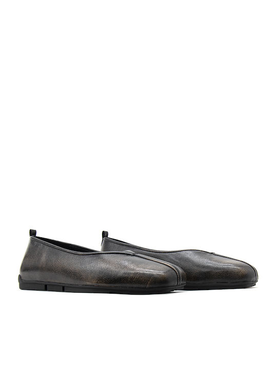 Breeze 01 Combo A Leder Damen Ballerinas Schwarze