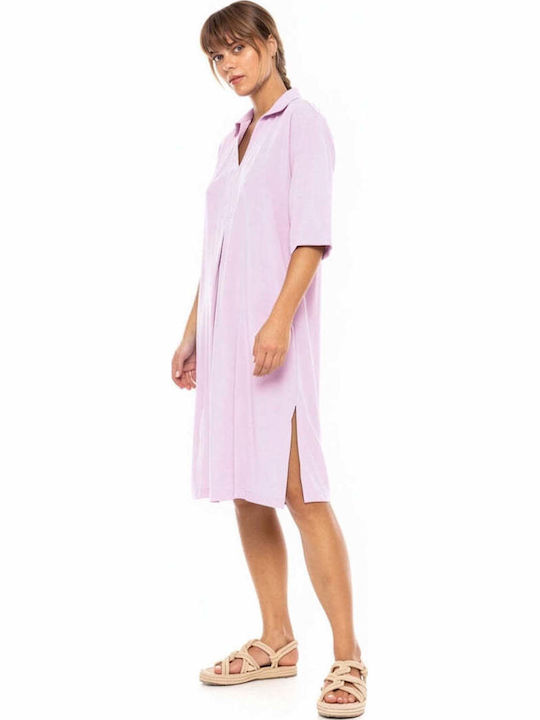Pink Label Γυναικείο Καφτάνι Παραλίας Ροζ