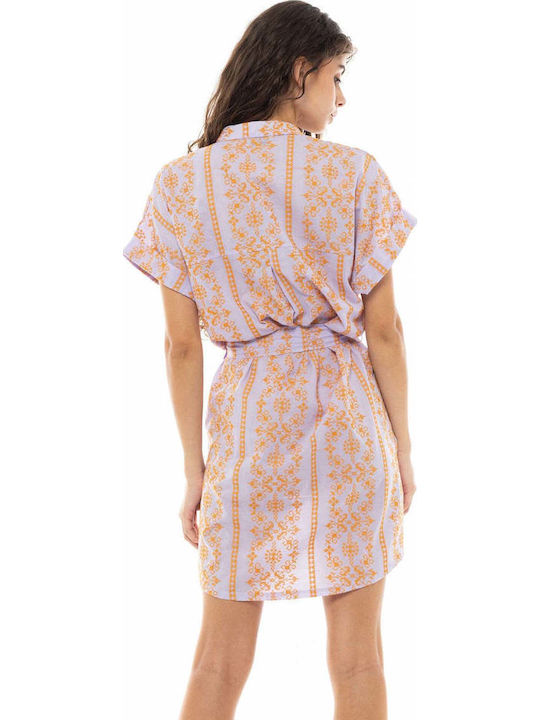 Pink Label Γυναικείο Καφτάνι Παραλίας Orange