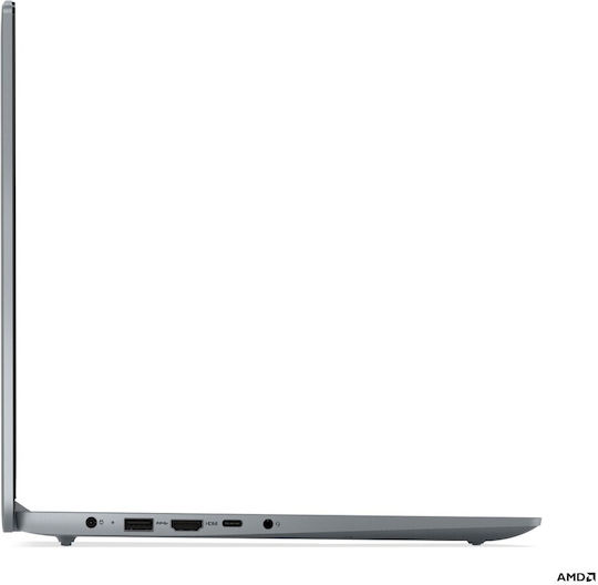 Lenovo Ideapad Slim 3 15AMN8 15.6" FHD (Ryzen 5-40/8GB/256GB SSD/Fără sistem de operare) Gri Arctic (Tastatură US)