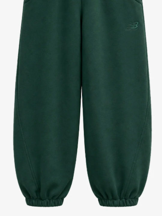 Athletics Wide Fleece Green Sweatpants