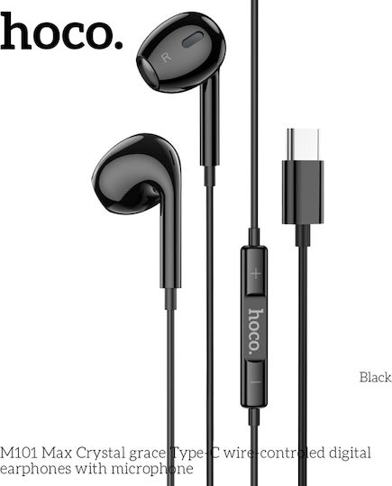 Hoco 112501 Слушалки Handsfree с USB-C конектор Черни