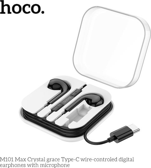 Hoco 112501 Слушалки Handsfree с USB-C конектор Черни