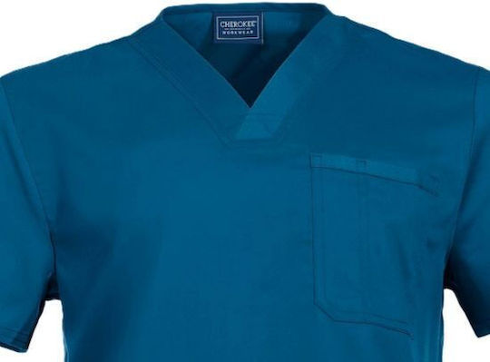 Cherokee Men's Medical Blouse Petrol Blue