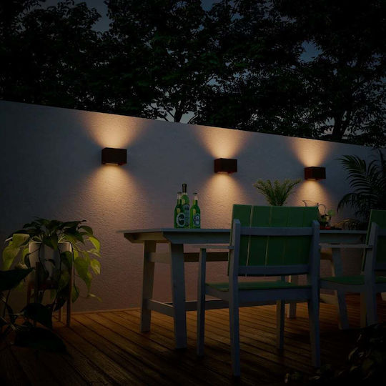 Calex Iluminat Exterior Montat Pe Perete Led Ip54 Dublu Fascicul