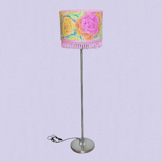 Floor Lamp with E27 Lamp Bulb Base Pink
