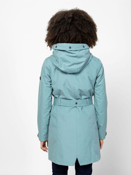 Jachetă Dama de Drumeție Waterproof Teal
