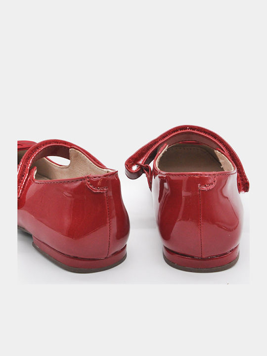 Kids Pumps & Ballerinas with Hoop & Loop Closure Red