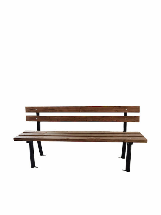 Outdoor-Sofa & Bank Metallisch Schwarz 180x60x85cm