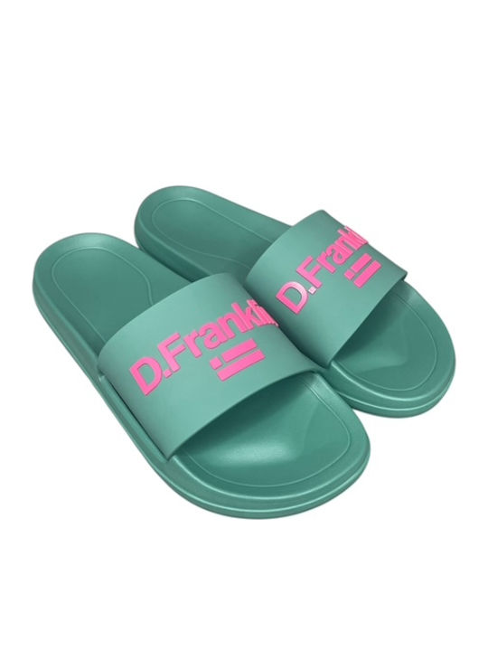 Marea Slides Slides in Turquoise Colour