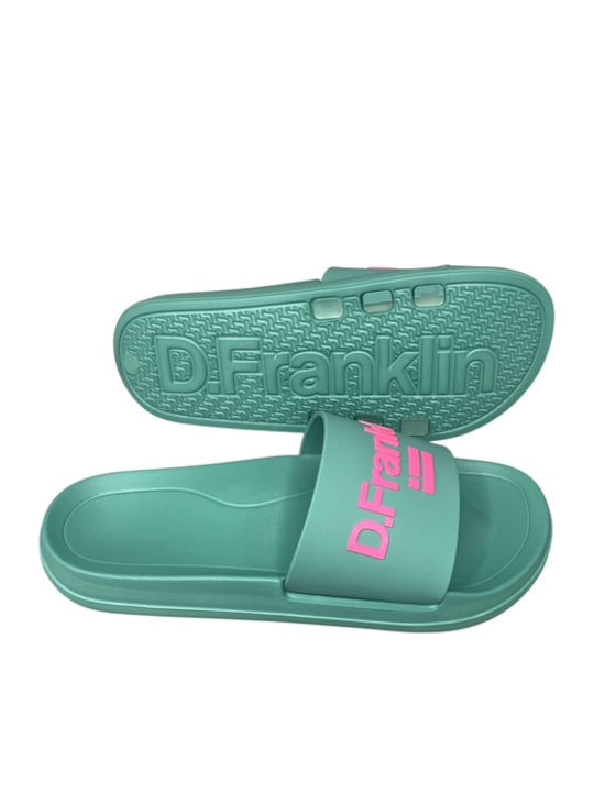 Marea Slides Slides in Turquoise Colour