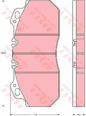 Trw Gdb5019 Brake Pad Set Disc Brake