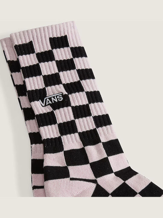 Vans Checkerboard Crew Socks Pale Petal