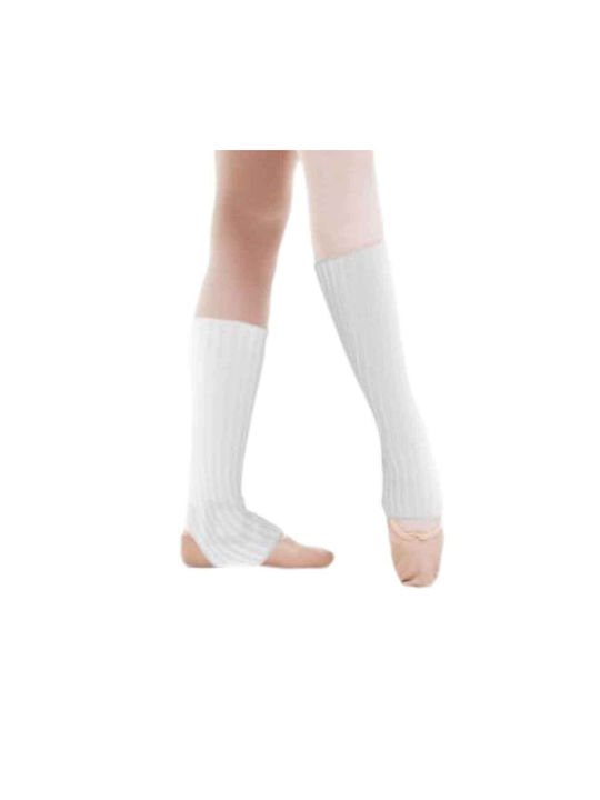 Sheddo Knitted Leg Warmers 60cm Foot Opening White