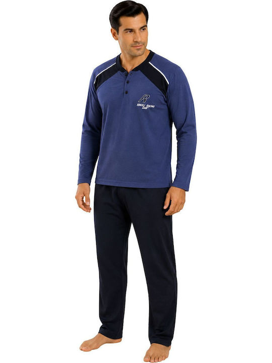 Rimoli Winter Men's Pyjamas Blue Navy