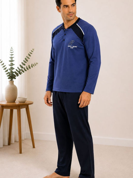 Rimoli Winter Men's Pyjamas Blue Navy