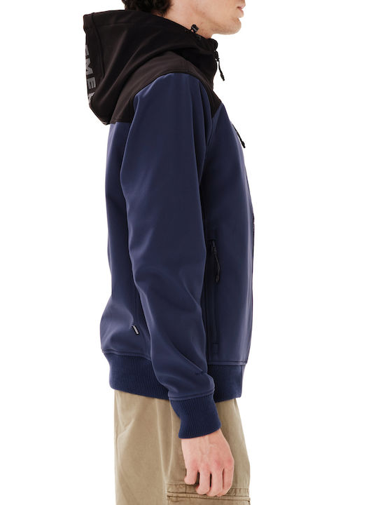 Bonded Herren Jacken Bomber Wasserdichtes Blau