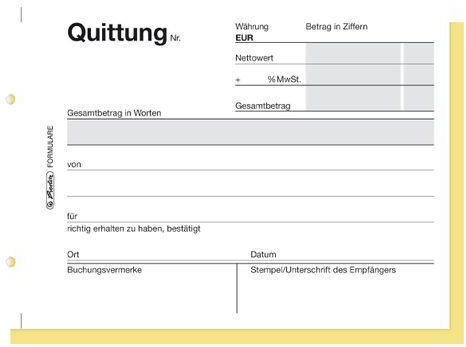 Herlitz Herlitz Buchhaltungsformulare Quittungen Blöcke 40 Blätter