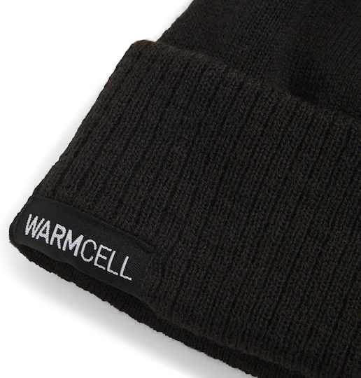 Beanie Unisex Σκούφος Πλεκτός σε Μαύρο χρώμα