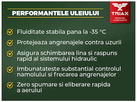 Ulei Transmisii Vario CVT și Hidraulic Triax Agra Stou 10W-40 18,92 L