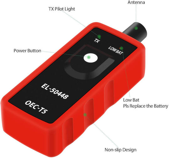 Instrument de resetare și activare a senzorului de presiune în pneuri TPMS Jdiag 50448