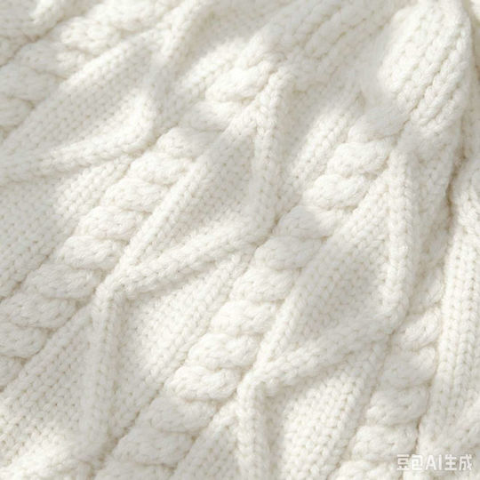 Beanie Unisex Strickmütze in Beige Farbe