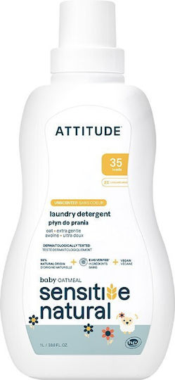 Attitude Бебешки Течен Перилен Препарат за Дрехи 1л (35 Дози)