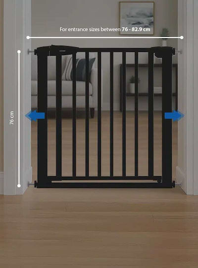 Luvion Luvion Baby-Sicherheitsprodukte Sicherheitstür mit Schrauben in Schwarz Farbe 100cm