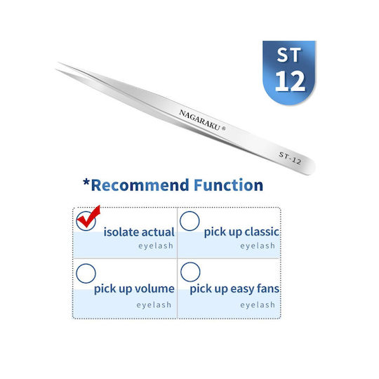 Nagaraku St-12 Straight Tweezers