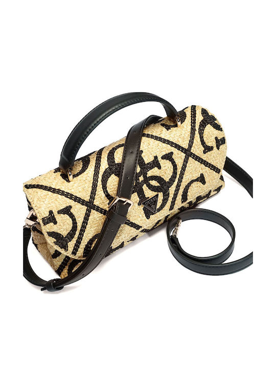 Kirsten Rattan Damenhandtasche Handtasche Schwarze