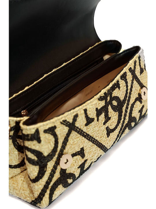Kirsten Rattan Damenhandtasche Handtasche Schwarze